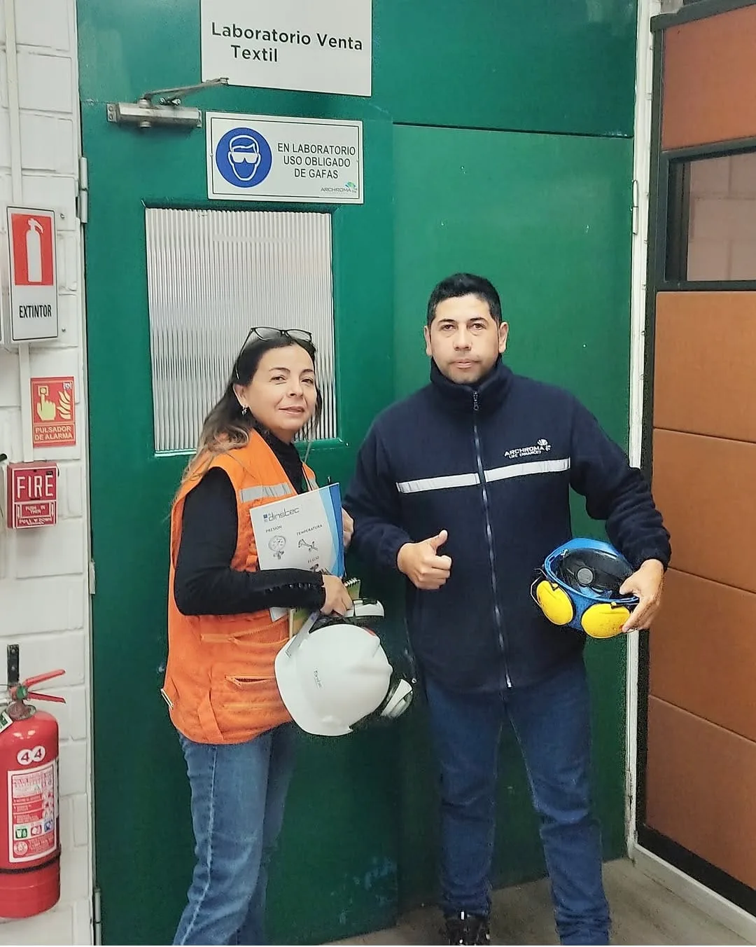 Visita técnica de Dinstec en terreno
