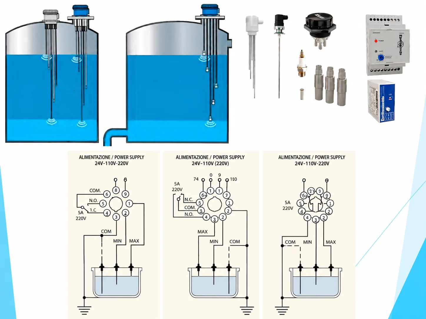Imagen del producto Switch nivel para líquidos conductivos